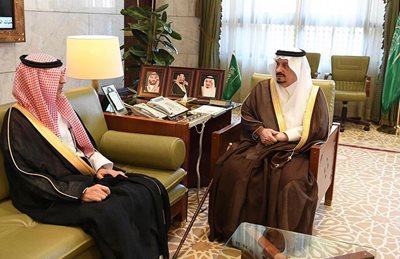 سمو أمير منطقة الرياض يستقبل الرئيس التنفيذي لبنك التنمية الاجتماعية